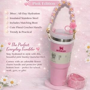Stanley Pink Edition Tumbler with Floral Handle